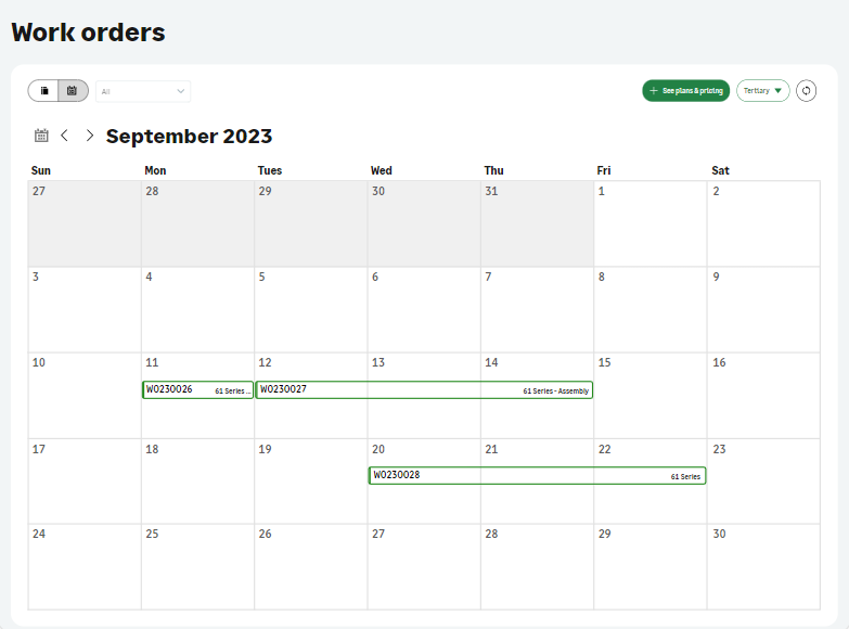 screenshot of Sage Distribution and Manufacturing Operations (SDMO)